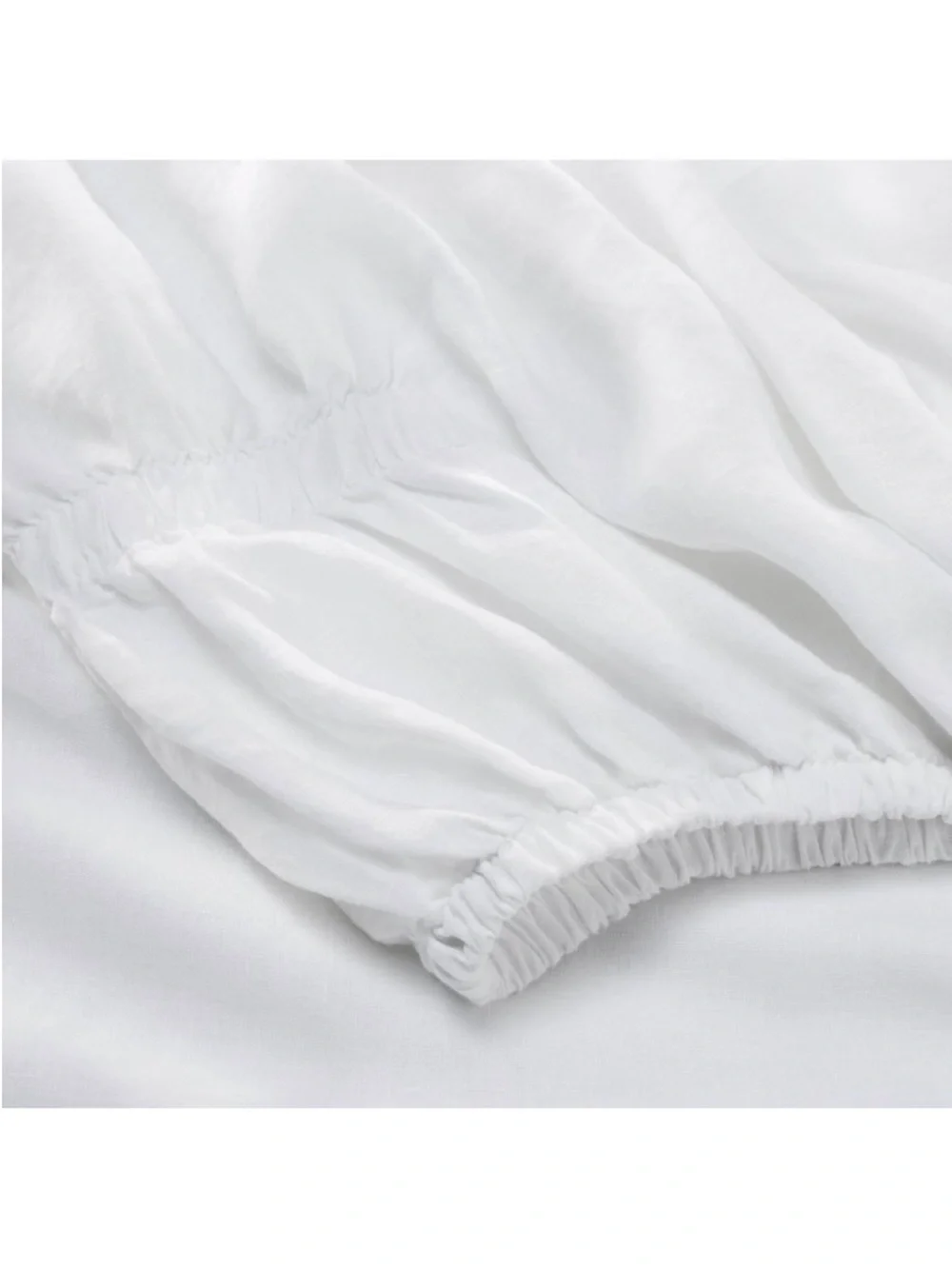 NWT King 100% Linen Sheet Set White - Casaluna